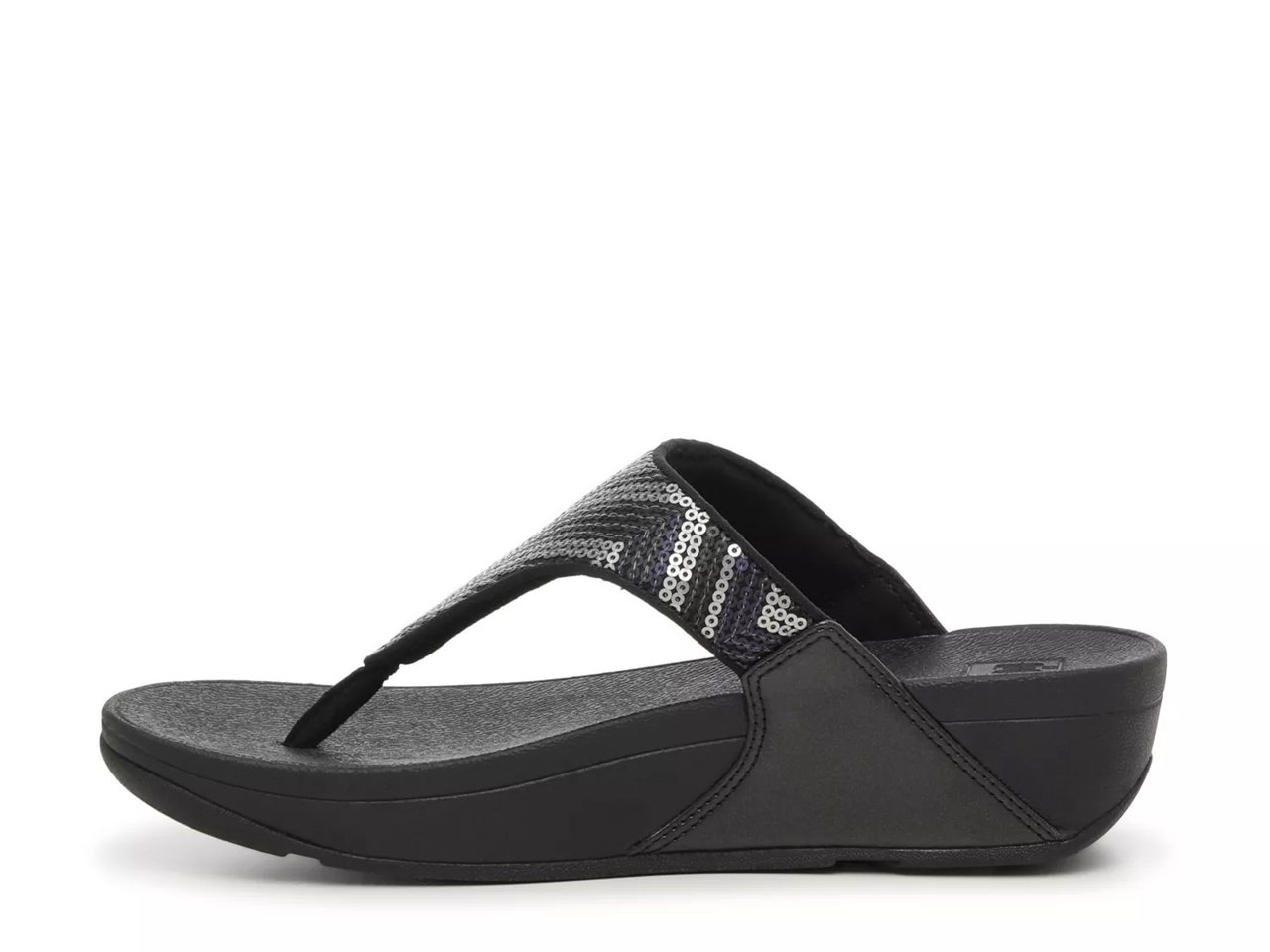 Lulu Sequin Wedge Sandal