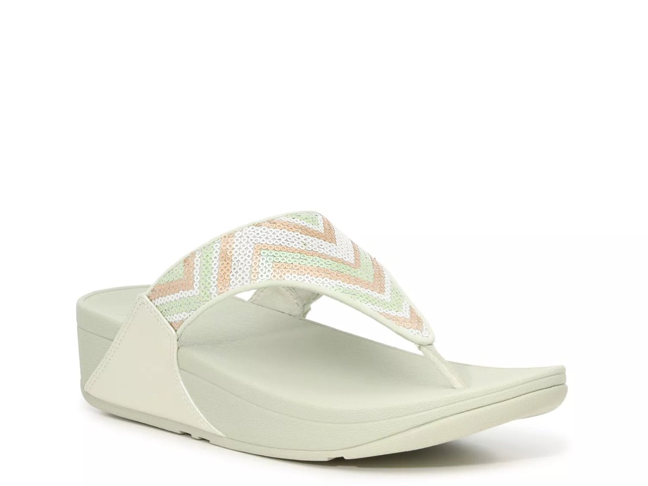 Lulu Sequin Wedge Sandal