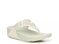 Lulu Sequin Wedge Sandal Mint Green view