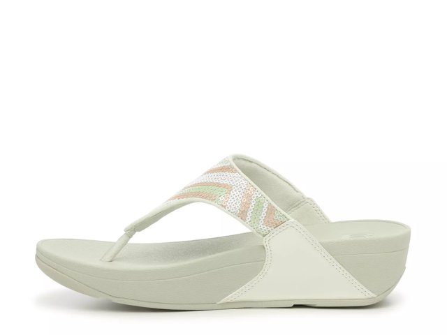 Lulu Sequin Wedge Sandal