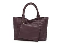 Woven Tote & Wallet Espresso Brown view