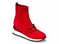 Brooklyn Wedge Bootie Red view