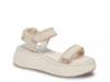 Debra Platform Sandal Off White Suede view