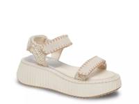 Debra Platform Sandal Off White Suede view
