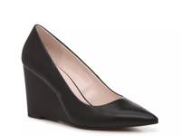 Harlain Wedge Pump Black Synthetic view