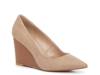 Harlain Wedge Pump Mink Taupe Fabric view