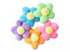 Plush Flower Power Jibbitz Set - 5 Pack Multicolor view