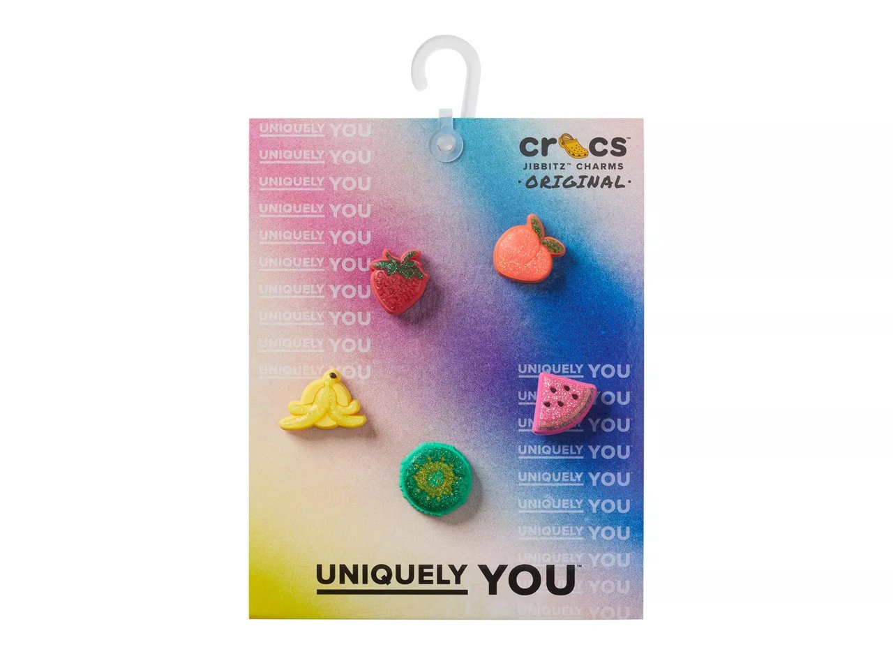 Sparkle Glitter Fruits Jibbitz Set - 5 Pack