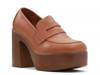 Sharey Platform Pump Shiny Light Brown view