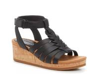 Nickie Wedge Sandal Black view