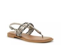 Burrke Sandal Black/Silver/Off White Snake Print view