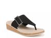 Bay Wedge Sandal Black view
