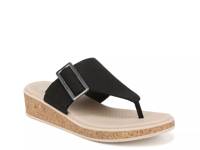 Bay Wedge Sandal Black view