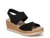 Reveal Bright Wedge Sandal Black view