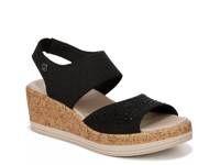 Reveal Bright Wedge Sandal Black view