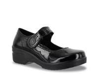 Letsee Mary Jane Work Shoe Black Patent view