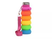 Collapsible 17-Oz. Water Bottle Multicolor Rainbow view
