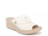 Smile Wedge Sandal White view
