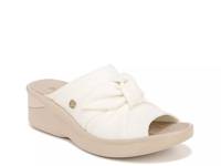 Smile Wedge Sandal White view