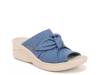 Smile Wedge Sandal Blue view