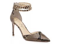 Stanika Pump Natural Taupe/Black Snake Print view