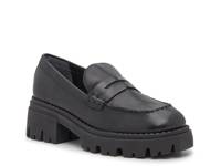 Lyra Platform Penny Loafer Black view