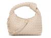 Woven Knotted Hobo Bag Beige Ivory view