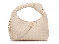 Woven Knotted Hobo Bag Beige Ivory view
