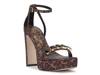 Callirah Platform Sandal Brown Leopard Print view