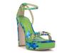 Callirah Platform Sandal Blue Floral Print view