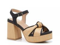 Roxie Platform Sandal Beige/Black view