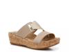 Coco Wedge Sandal Sesame/Gold Metallic view