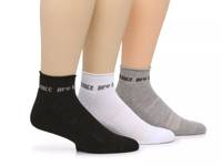 Cushion Women’s Ankle Socks – 3 Pack White/Black/Grey view