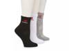 Cushion Women’s High Ankle Socks – 3 Pack White/Grey/Black view