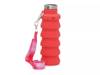 Collapsible 17-Oz. Water Bottle Red/Fuchsia Tie Dye Strap view
