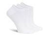Cushioned Women's No Show Socks - 3 Pack White view