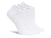 Cushioned Women's No Show Socks - 3 Pack White view