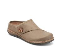 Ezra Clog Dark Green Leather view