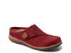 Ezra Clog Dark Red Suede view
