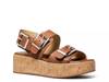 Colby Platform Sandal Luggage Brown view