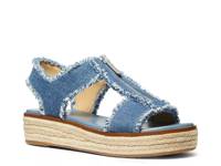 Berkley Espadrille Wedge Sandal Blue view