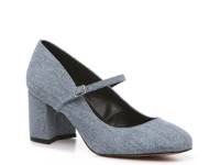 Breena Mary Jane Pump Denim Blue Fabric view