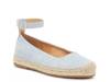 Lertha Espadrille Flat Light Wash Denim Blue view