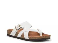 Graph Sandal White Leather view