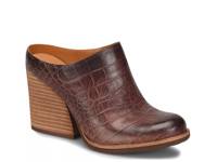 Challis Mule Dark Brown Croc Print view