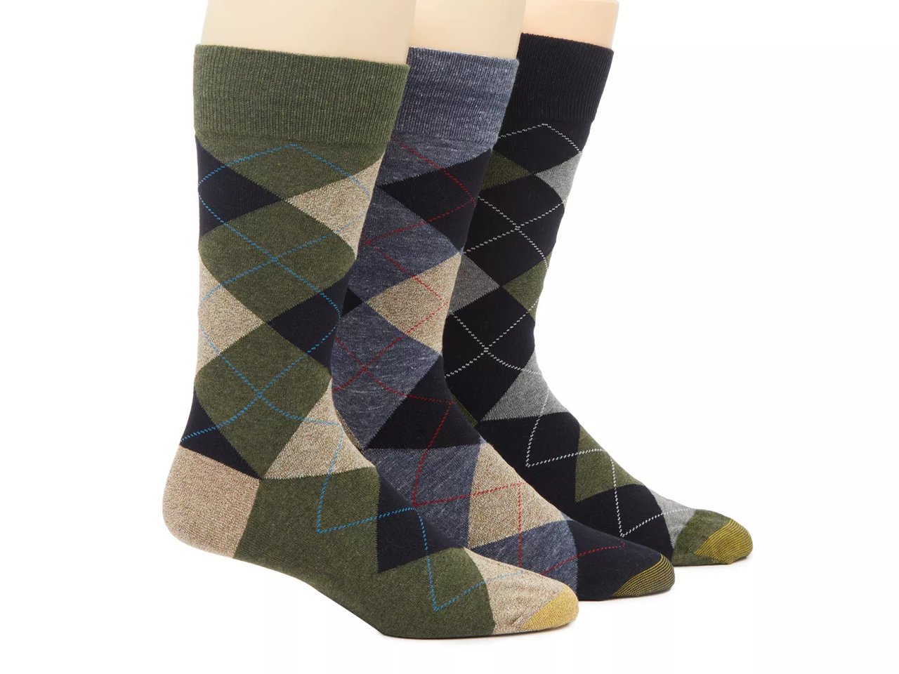 Argyle Men's Crew Socks - 3 Pack