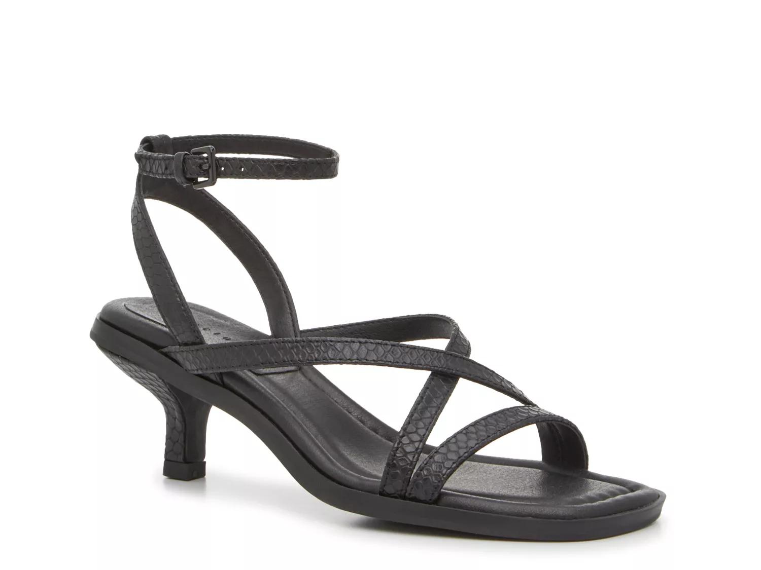 Sanctuary Glimmer Sandal | Women's | Black Snake Print | Size 6 | Sandals