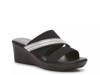 Boom Wedge Sandal Black view