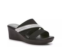 Boom Wedge Sandal Black view