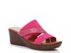 Boom Wedge Sandal Fuchsia view